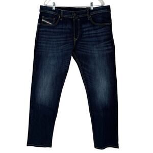 DIESEL Jeans Mens Safado Straight Leg NWT Dark Wash Blue Button Fly Size 38 x32